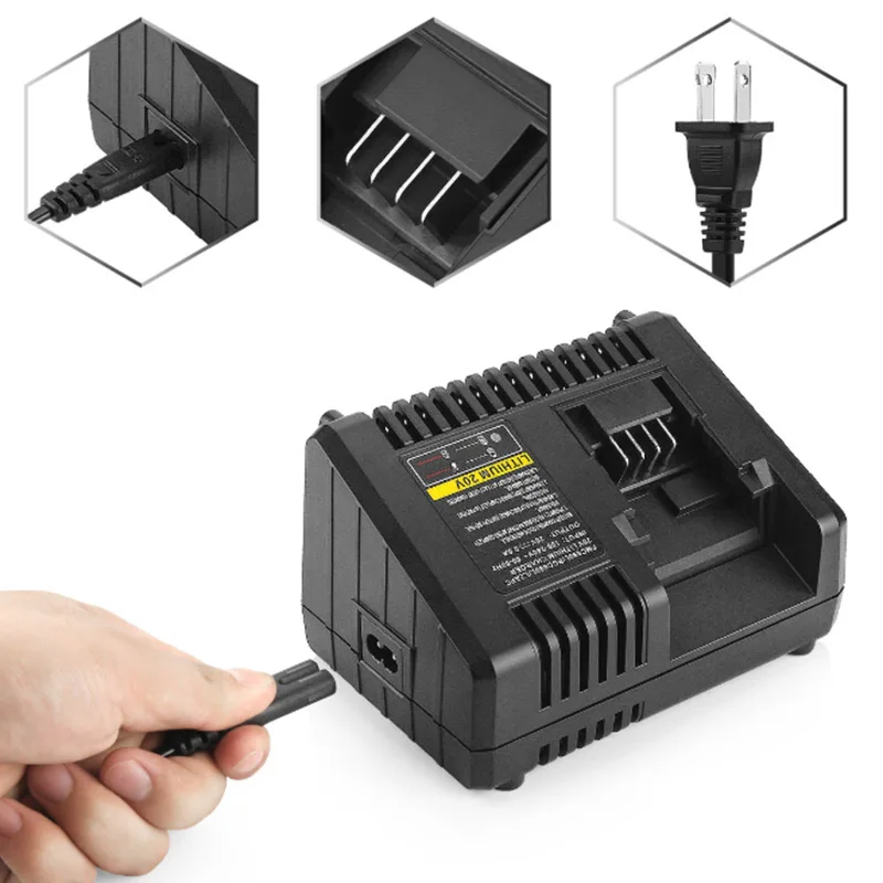 

Fast Charger Power Cable Tool Charging/Spare For PORTER CABLE 10.8V-18V Battery