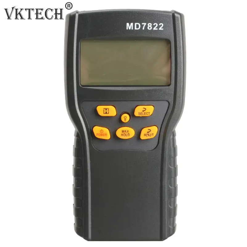 

MD7822 Digital Grain Moisture Meter Temperature Meters Tester Measuring Probe Wheat Corn Rice Moisture Test Meter w/ LCD Display