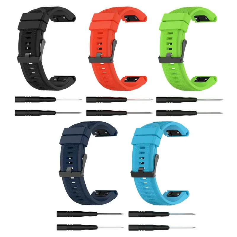 26 мм быстросъемный силиконовый ремешок для наручных часов Garmin Fenix 5X спуск Mk1 Fenix3 HR