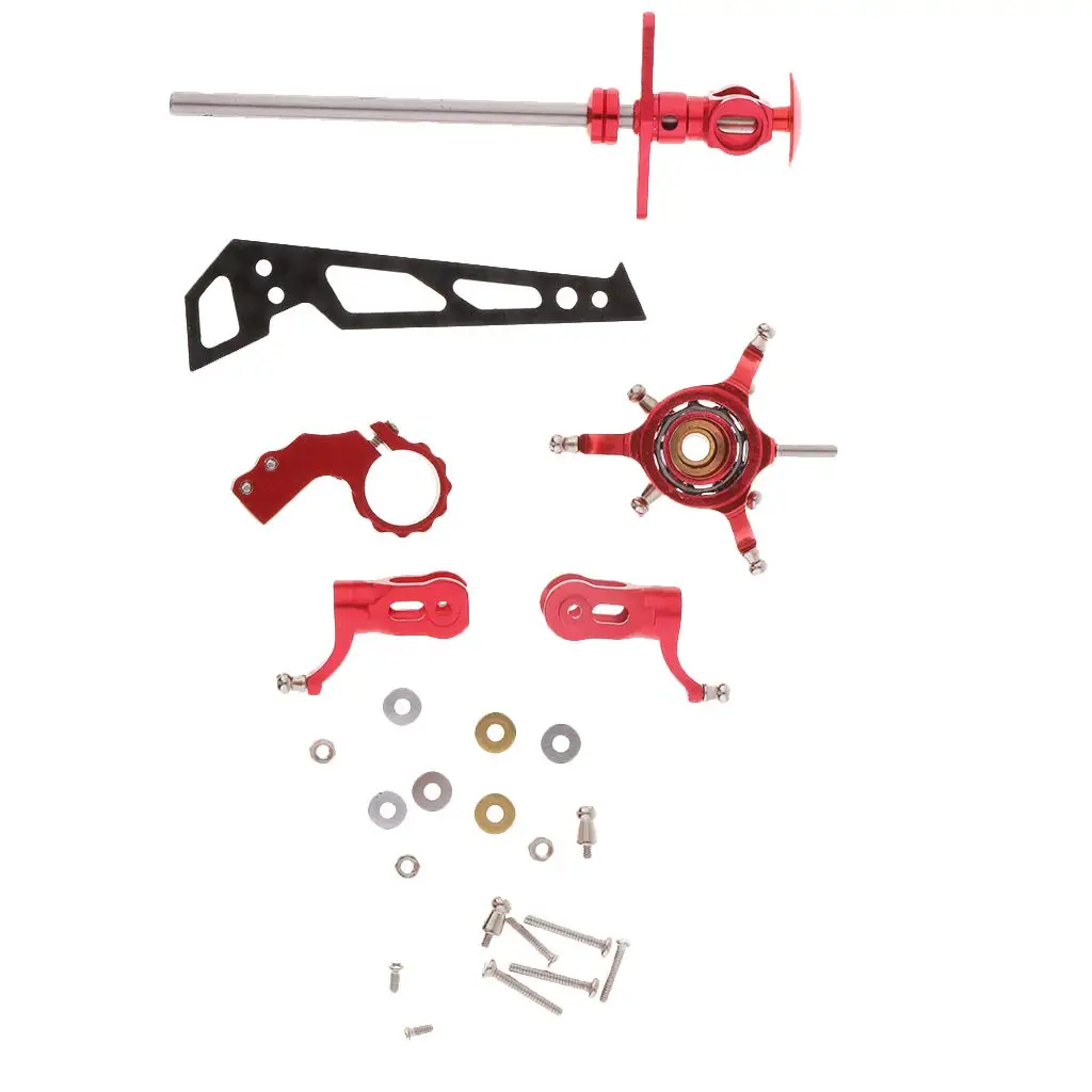 

Metal Upgrade Parts Kit DIY Spare Accessories Hardware for RC Helicopters WLtoys K110 V977 V966 Remote Control Aircraft