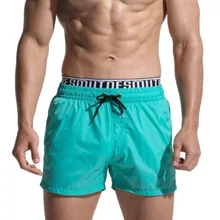 DESMIIT Шорты для плавания, Мужская одежда для плавания, водонепроницаемые пляжные мужские шорты для плавания, тонкие Бермуды, шорты для серфинга, спортивный купальный костюм с подкладкой