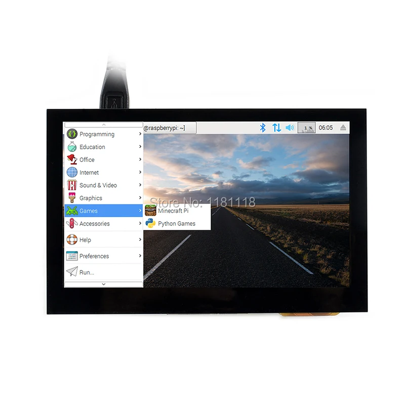 Raspberry pi Tela de Toque Capacitiva Ips 800x480 4.3 Polegada Usb Compatível com Hdmi - Imagem 3