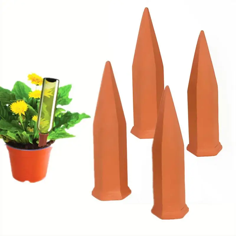 4Pcs Ceramics Plant Waterer Self Watering Spikes Flower Piping Nozzle Devices Spiker Automatic Water Dripper Tool | Дом и сад