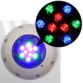 

9W RGB LED Swimming Pool Underwater Light Fountain Spotlight Lamp With Remote Control AC 12V