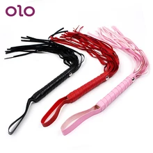 OLO Sex Whip Flirt SM Bondage Spanking Paddle Fetish Sexy Knout Sex Toys For Couples PU Leather Flogger Adult Games Slave
