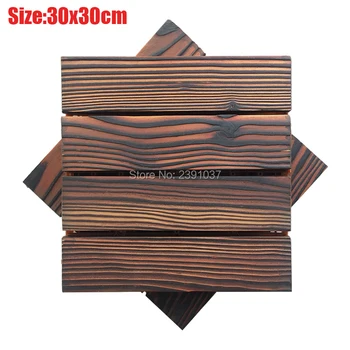 

Carbonized wood, anti-skid and solid wood waterproof antiseptic wood outdoor floor terrace, courtyard bathroom, balcony floor