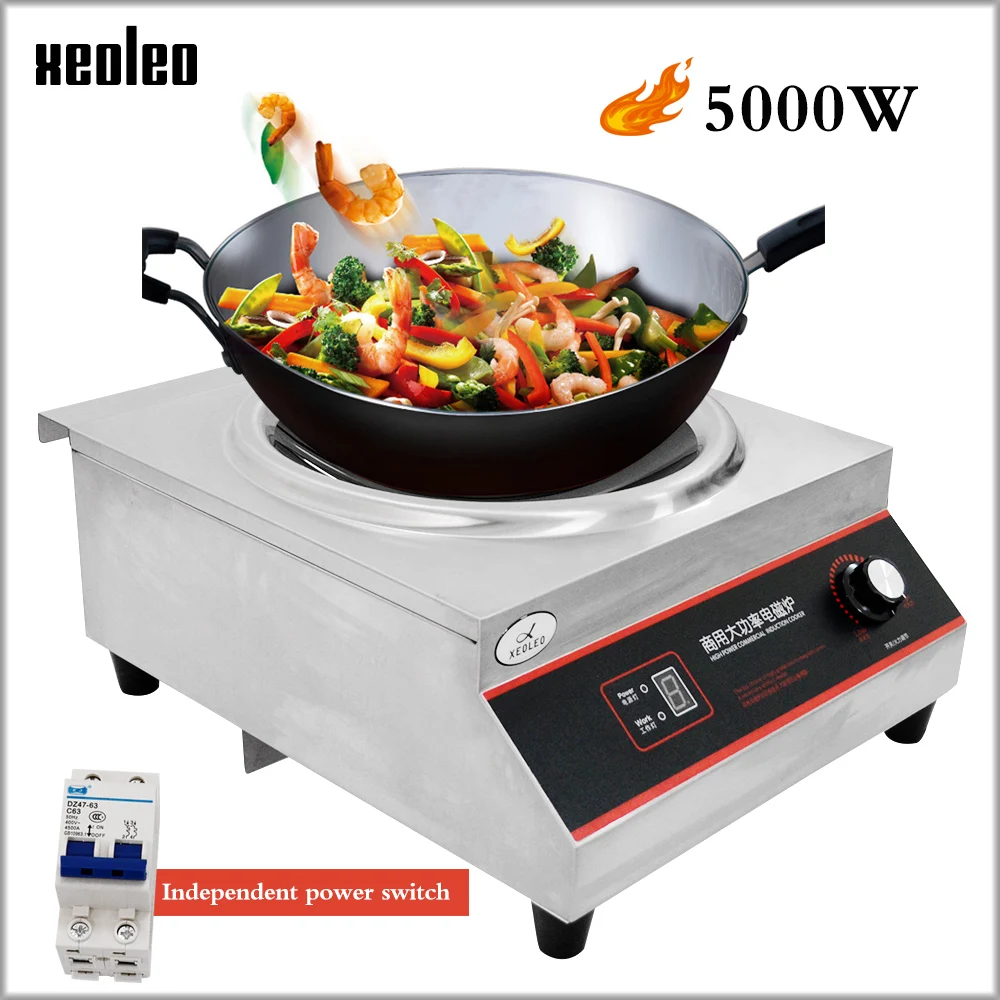 XEOLEO 5000W Commercial Concave Induction cooker Stove