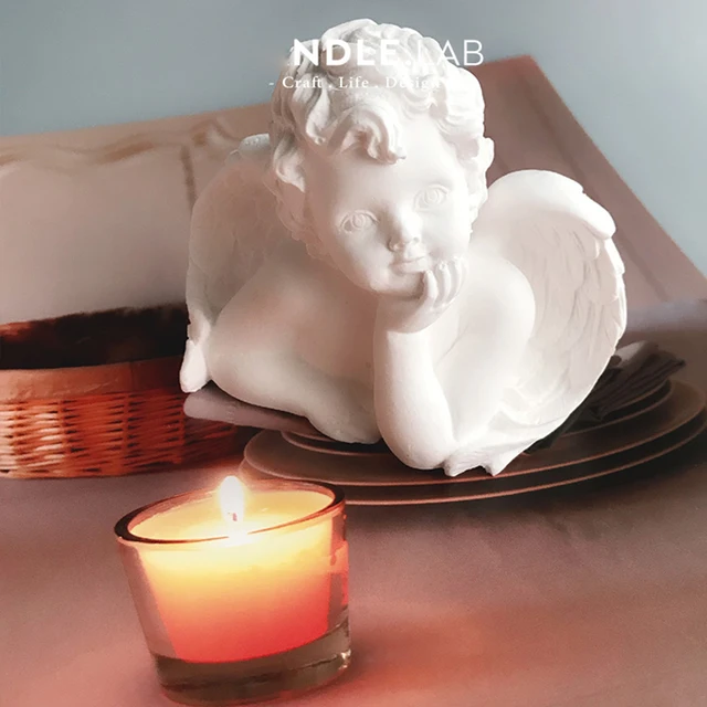 3d romantic angel candle