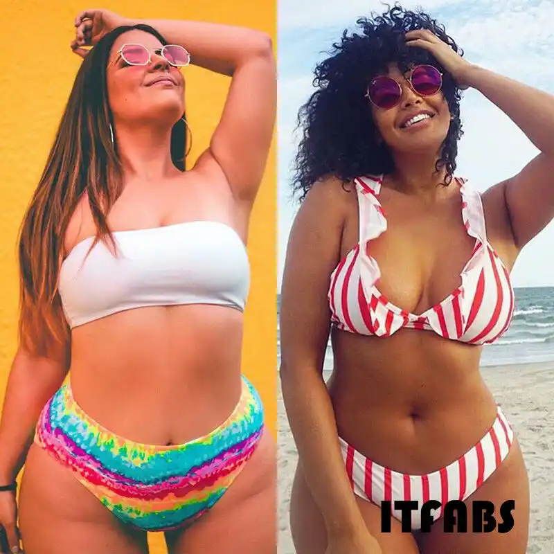 plump women in bikinis