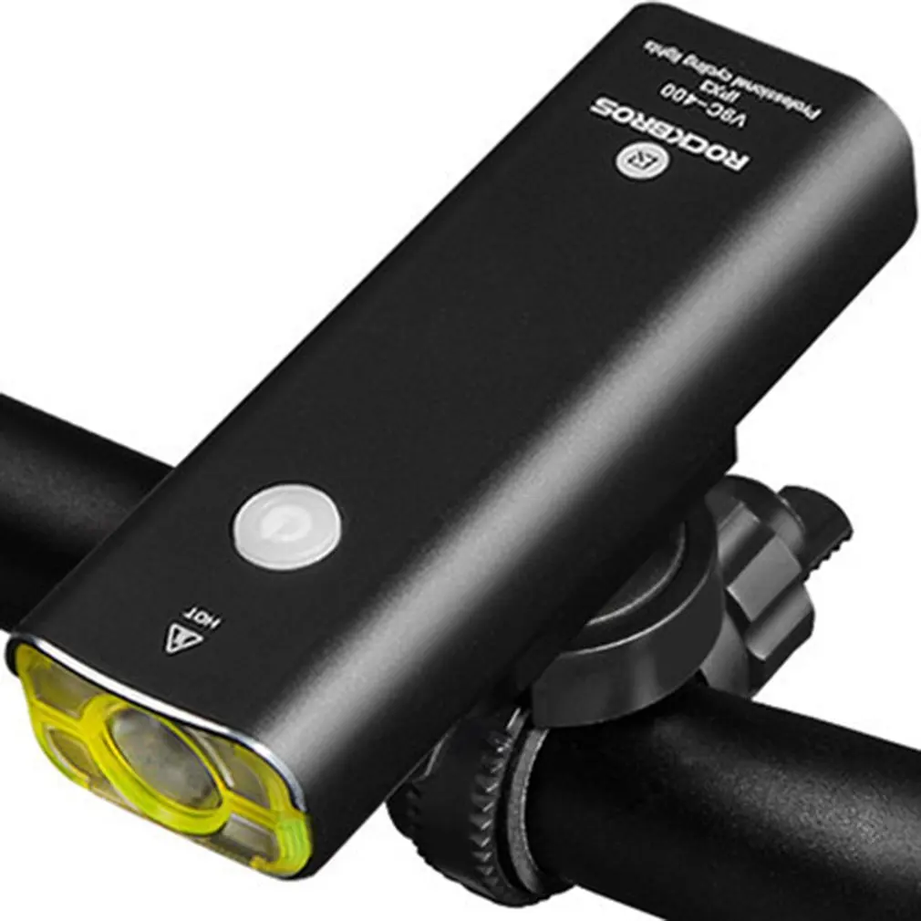 ROCKBROS USB Перезаряжаемый велосипедный светильник для езды на велосипеде, светильник-вспышка, водонепроницаемый велосипедный головной светильник MTB велосипедный передний фонарь