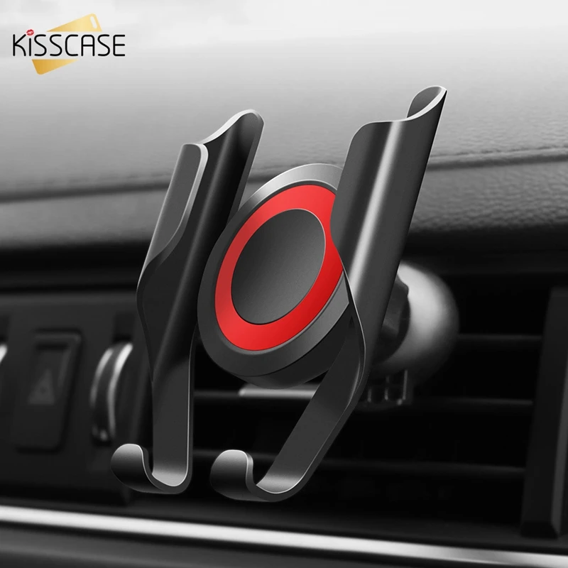 

KISSCASE Car Phone Holder Universal Air Vent Mount Clip Cell Holder For iPhone In Car Mobile Phone Stand Holder Smartphone