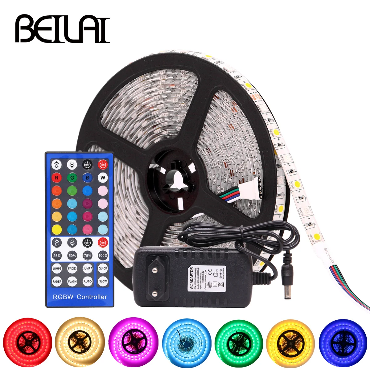 BEILAI SMD 5050 RGB Светодиодная лента Водонепроницаемая DC 12 В 5 м 300 светодиодный RGBW RGBWW