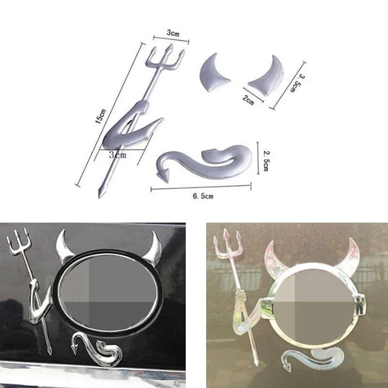 

PVC Decals Demon 3 color Devil Glue sticker For TOYOTA Camry Corolla RAV4 Yaris Hilux volkswagen Golf BMW Lexus Ford car styling