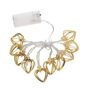 

Metal Hollow Love Heart Shaped Led Holiday Lights String
