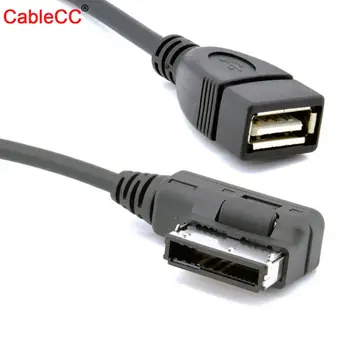 

Xiwai Media In AMI MDI USB AUX Flash Drive Adapter Cable for Car VW AUDI 2014 A4 A6 Q5 Q7 30cm