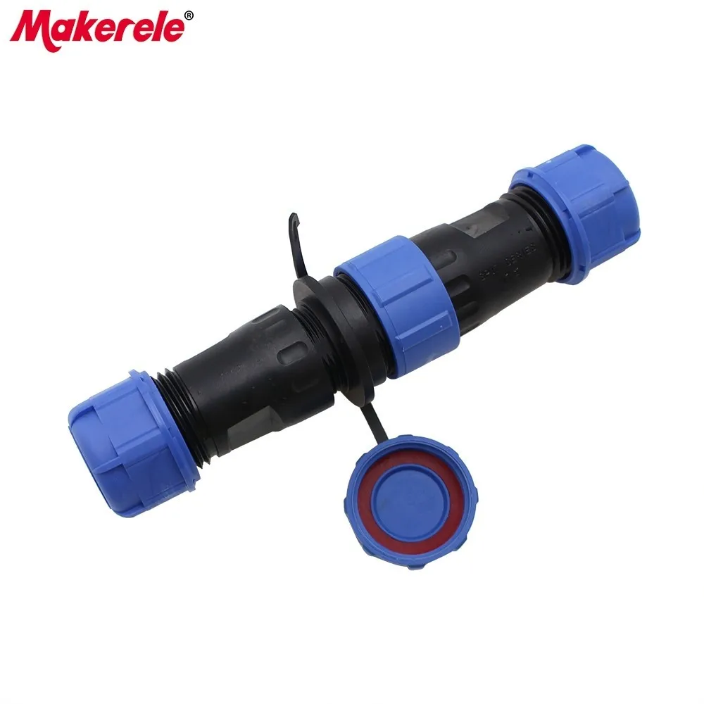 

Waterproof Connectors IP68 Aviation Plug And Socket Male And Female Docking Connector SP17 2P Straight Butt Connector
