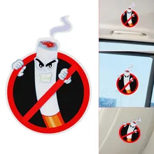 Não fumar aviso engraçado adesivos de carro pvc estilo do carro decalques acessórios interiores decoração automóvel