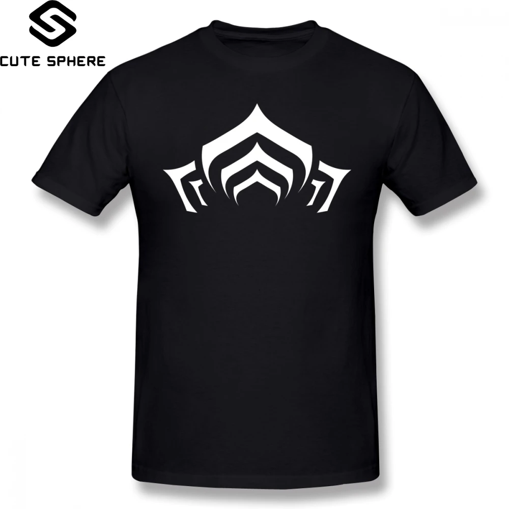 

Warframe T Shirt Warframe Lotus Symbol White T-Shirt Print 100 Percent Cotton Tee Shirt Mens Beach 5x Short Sleeves Fun Tshirt