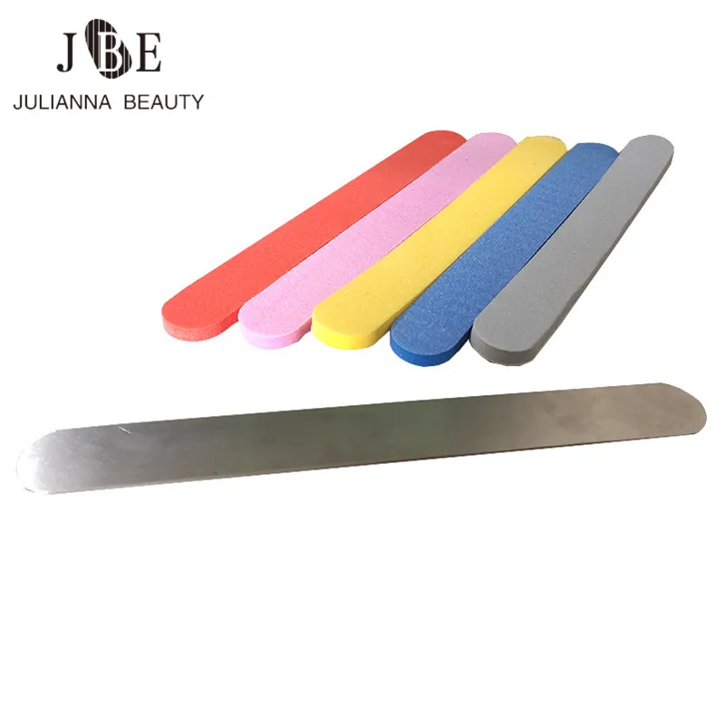 

10pcs Replacement For Nail File Buffer Block Sponge With Metal Handle Nail Art File 100/180 Disposable Sand Polish Grinding Tool