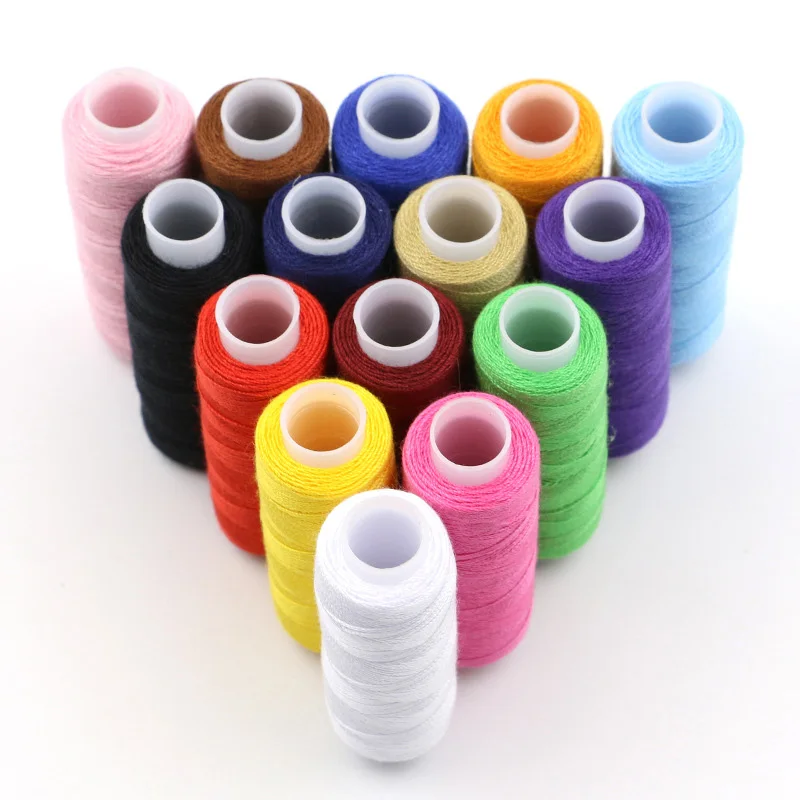 

DIY Coloured Thread Sewing Thread Suit 24Pcs/Set Household Supplies Sew Clothes Multiple Colors Handmade Line Not easy to Break