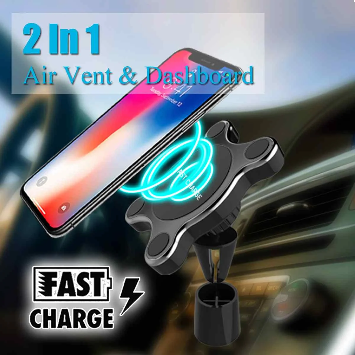 Magnetic Qi Wireless Charger For Car