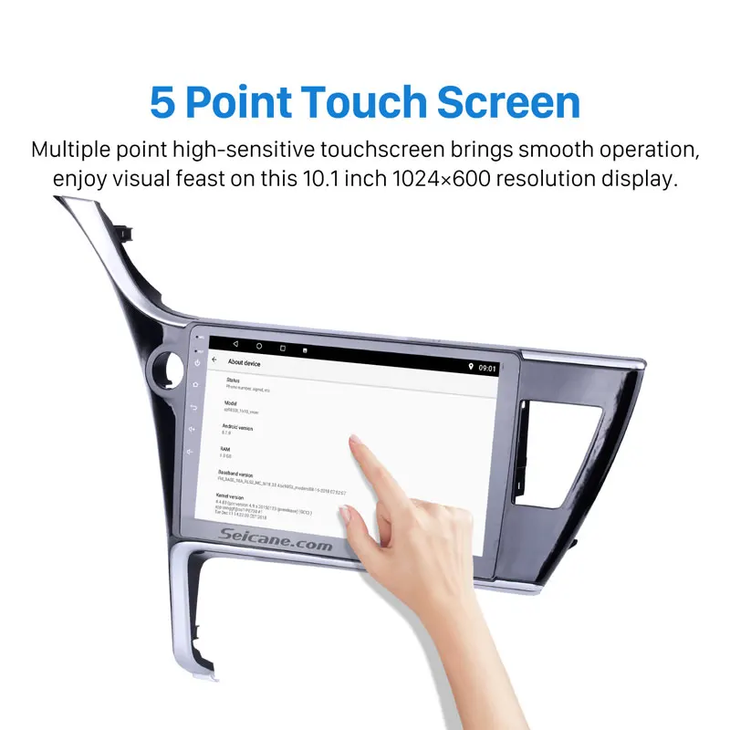 Top Seicane 10.1" Quad Core Android 8.1/9.0 Car Radio GPS Navi Multimedia Player for Toyota Corolla left hand drive ROM 16GB WIFI 2 Top Seicane 10.1" Quad Core Android 8.1/9.0 Car Radio GPS Navi Multimedia Player for Toyota Corolla left hand drive ROM 16GB WIFI 2