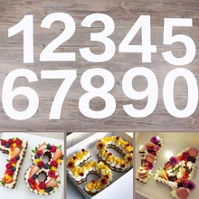 

10/12inch PET Plastic 0-8 Numbers Cake Mold Cake Decorating Tools Confeitaria Maker Birthday Cake Design Bakeware Pastry Tools