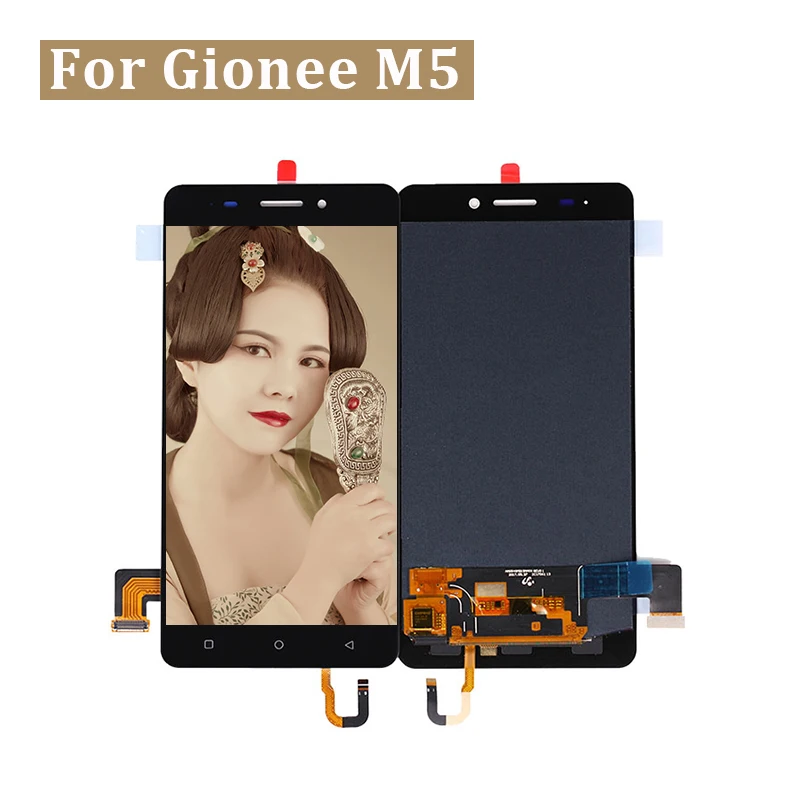 

for Gionee Marathon M5 LCD Display Touch Screen Sensor Digitizer Assembly for Gionee M5 Display Mobile Accessory Free Shipping