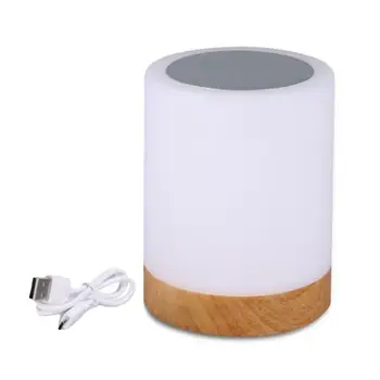 

Rechargeable Intelligent LED Touch Control Night Light Induction Dimmer Bedside Lamp RGB Color Change With Hook For Bedroom