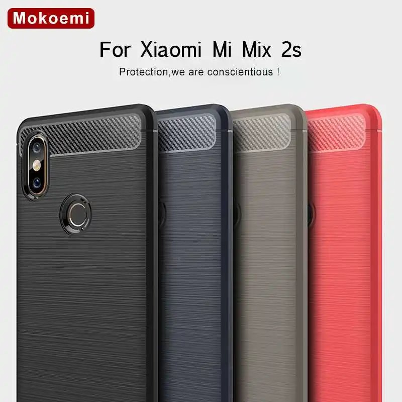 

Mokoemi Fashion Shock Proof Soft Silicone 5.99"For Xiaomi Mi Mix 2s Case For Xiaomi Mi Mix 2s Mix2s Cell Phone Case Cover