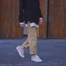 Men's Trousers Spring New Youth Popular Loose Versatile Solid Color Trousers Personality Fashion Straight Casual Men's Clothing Men's Trousers Spring New Youth Popular Loose Versatile Solid Color Trousers Personality Fashion Straight Casual Men's Clothing