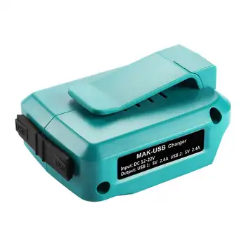 

LEORY USB Power Battery Charger Adapter Converter For Makita ADP05 18V Li-ion Battery BL1415 BL1430 BL1815