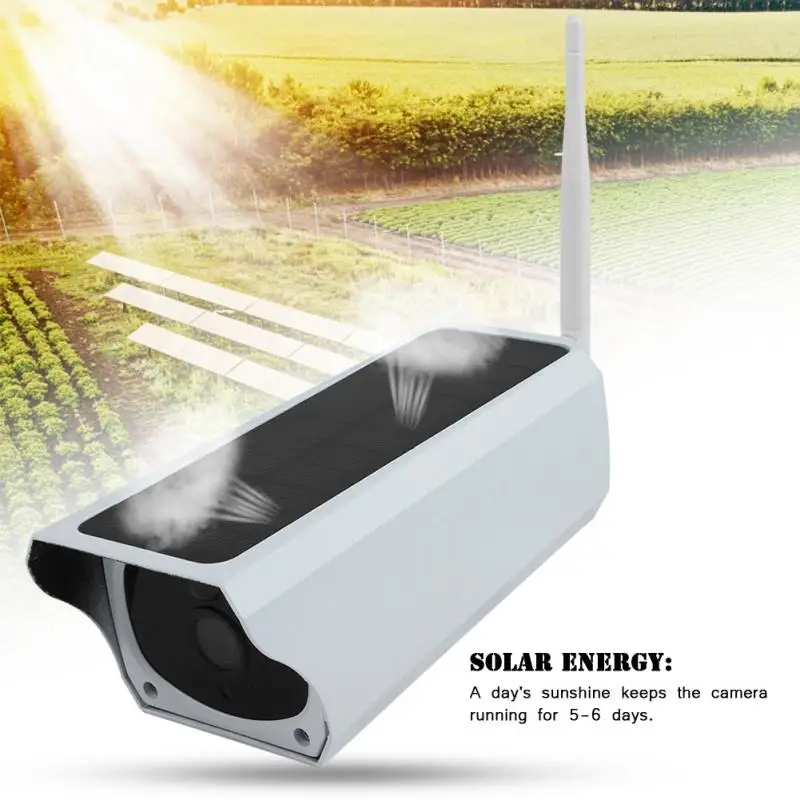 

200W 1080P HD Wifi Outdoor Solar Security IP Camera Wireless Surveillance Night Vision Camera