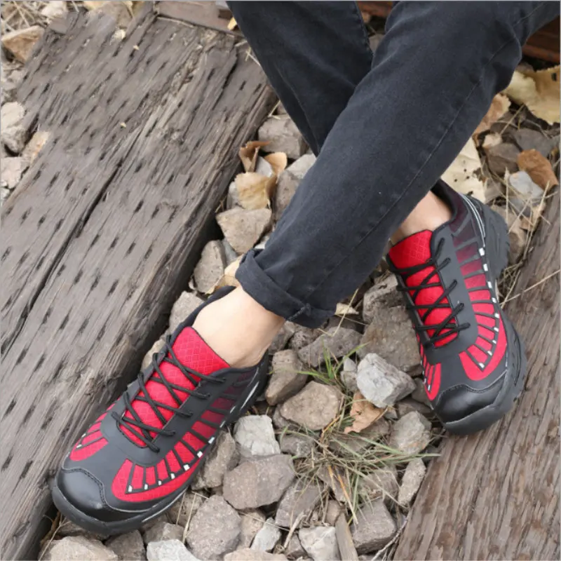 

Mens Outdoor Steel Toe Cap Work Safety Shoes Casual Fashion Breathable Anti-kick Puncture Proof Army Boot Sneaker HH-195