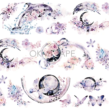 

washitape Flowers Morning Flowers Night Decoration Adhesive Tape