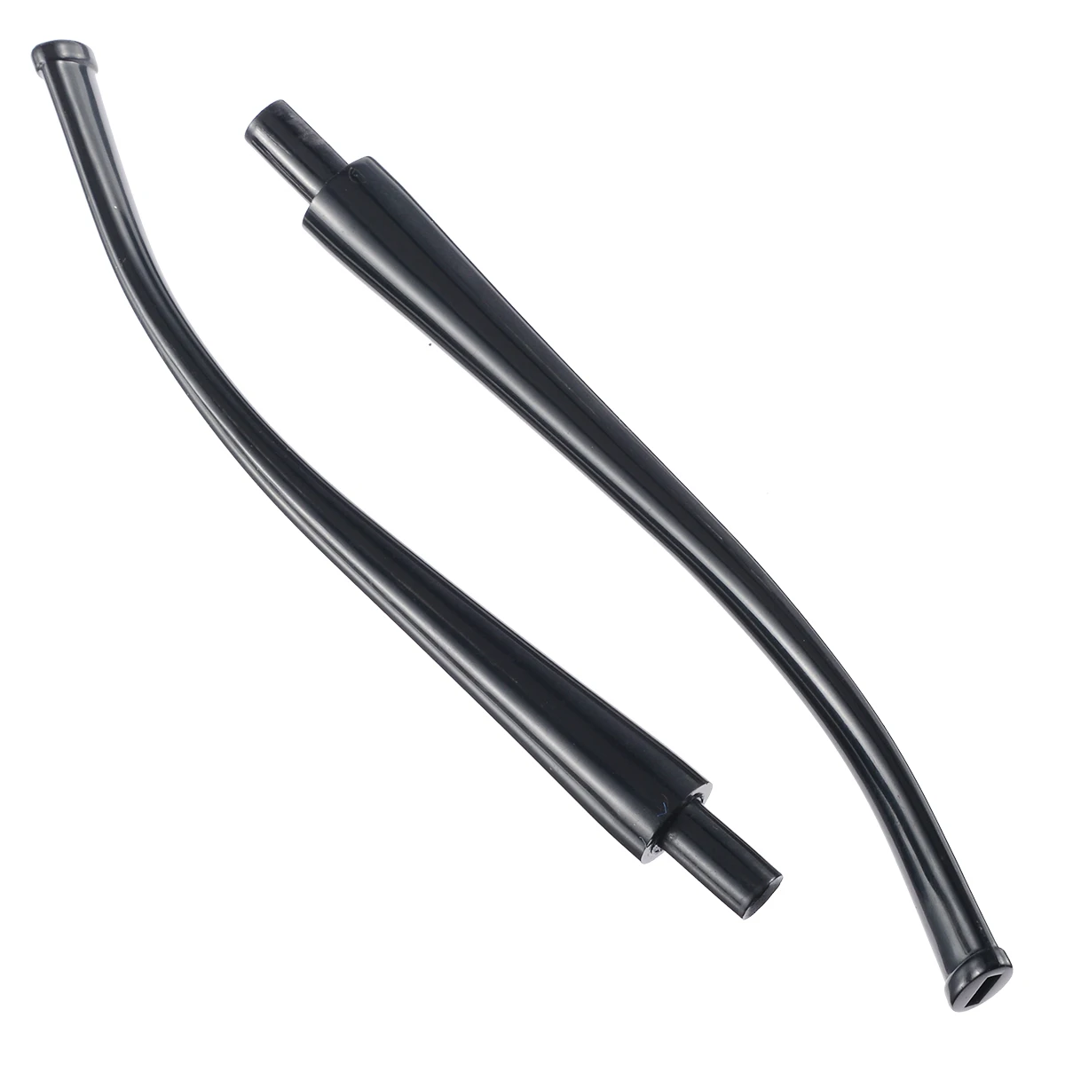 

2pcs/set New Black Ebonite Vulcanizates Mouthpieces Stem For Tobacco Smoking Pipe 136mm