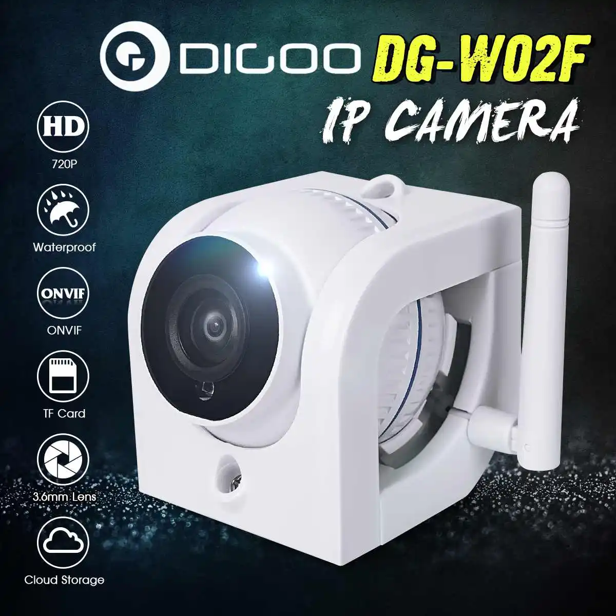 

IP Camera For Home Security 3.6mm 720P Cloud Storage Waterproof Outdoor Wifi Video Surveillance Camera Night Vision Alarm Onvif