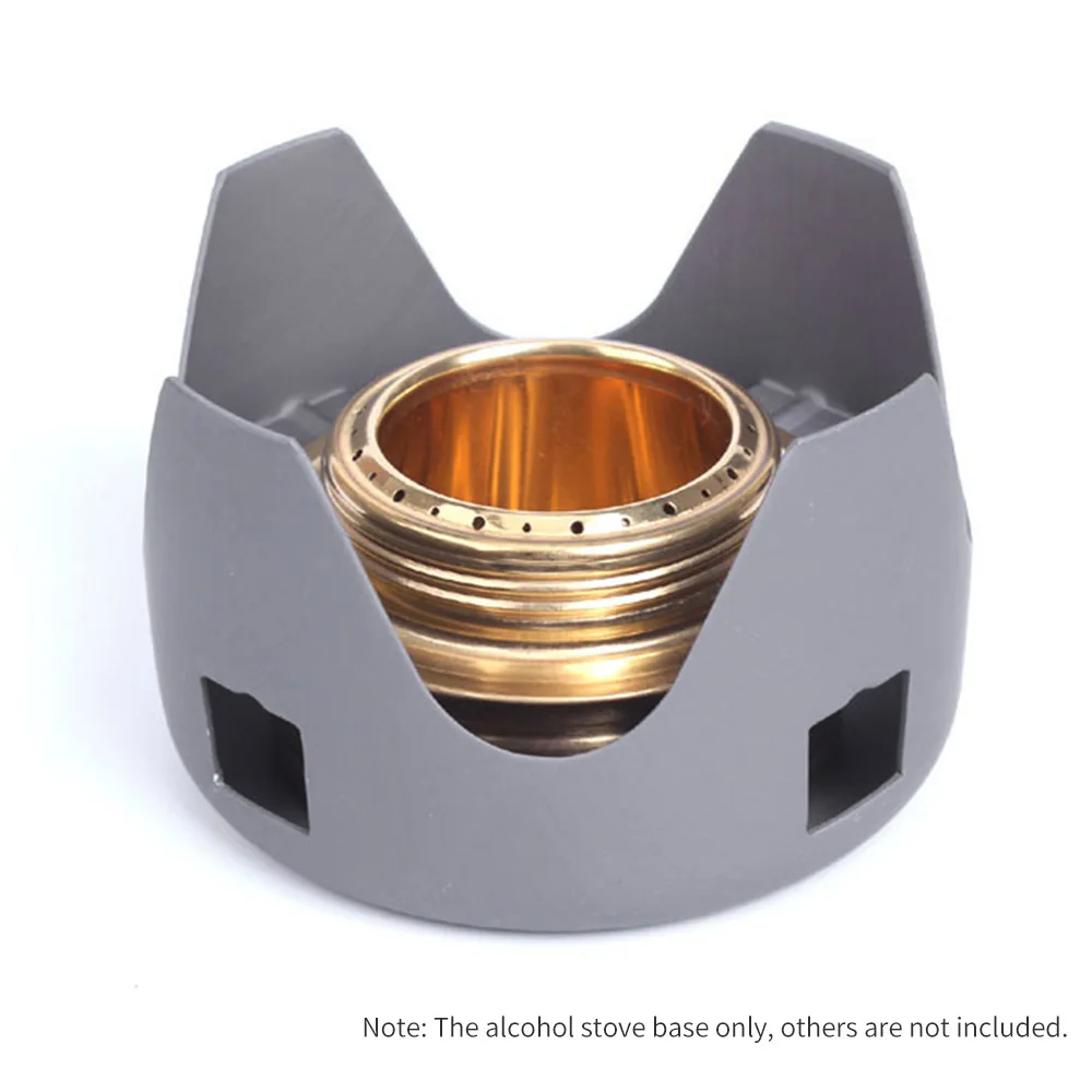 

ALOCS Alcohol Stove Stand Portable Outdoor Camping Stove Base Spirit Stove Support Mini Ultra-light Spirit Burner Bracket Shield