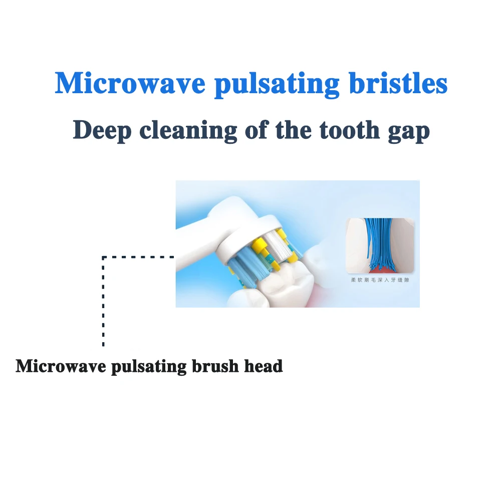 Murah 4 Pcs EB25 untuk Oral B Floss Aksi Penggantian Kepala Sikat untuk Braun Oral B Kemenangan Vitalitas PRO 2000 8000 9000 9400 D32 D36 D39