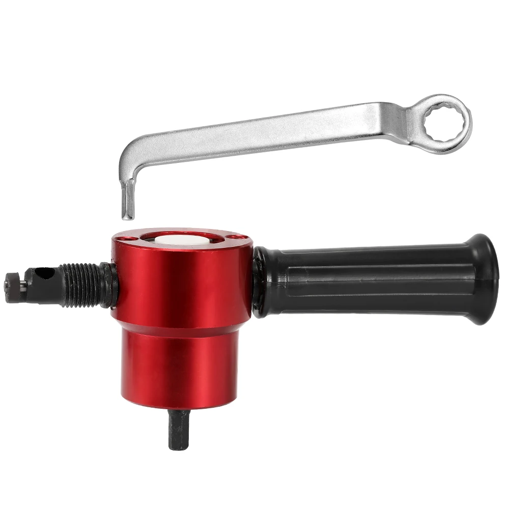 

KKmoon Double-headed Sheet Metal Nibbler Cutter 360 Degree Adjustable Drill Attachment Power Tool Accessories Cutting Tools