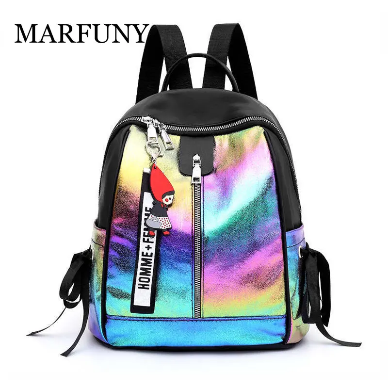 

Fashion New Multifunction Women School Backpack PU Leather Black Bagpack Female Rucksack Shoulder Bag Large Capacity Travel Bag