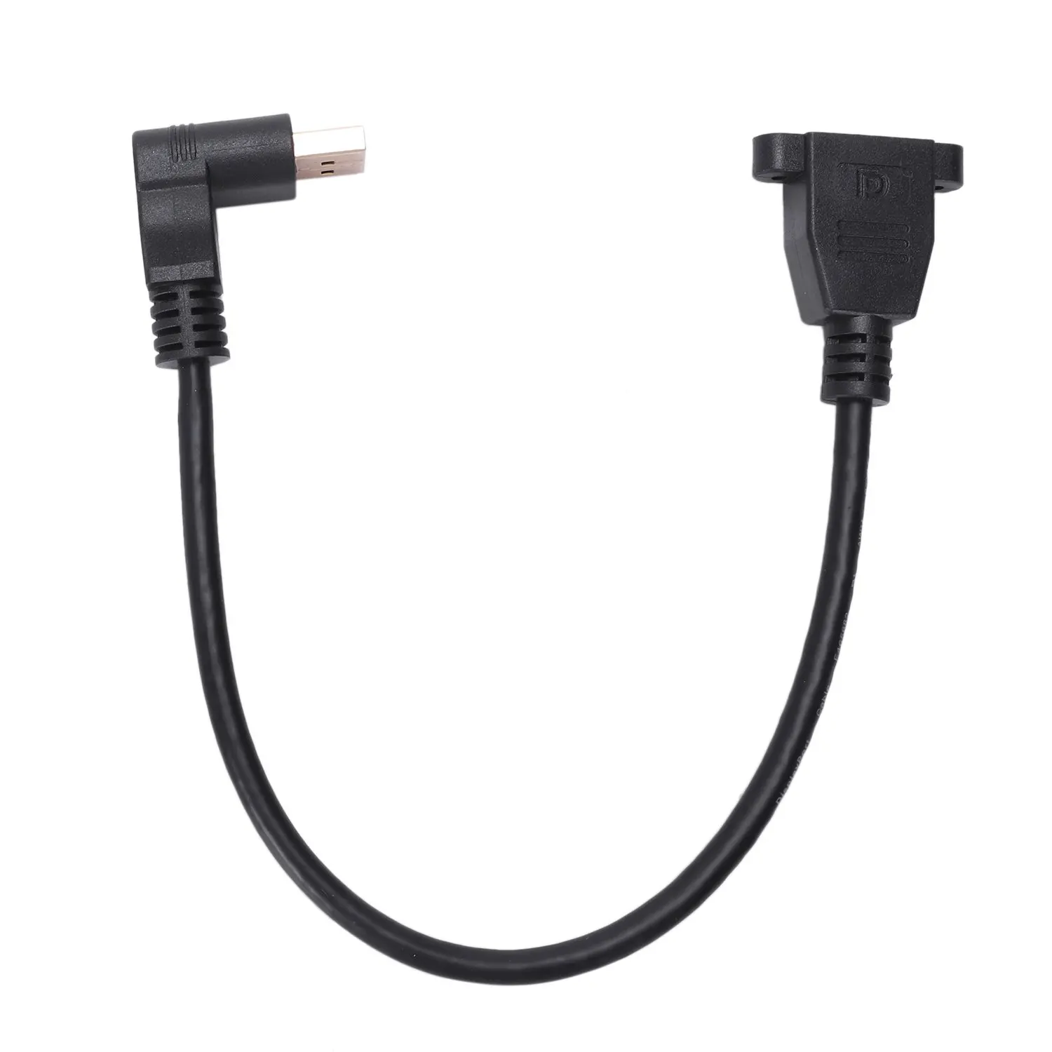 Кабель Displayport Male Female 2 0 Версия 30 см (1 фут) позолоченный 90 градусов Dp To с винтовым