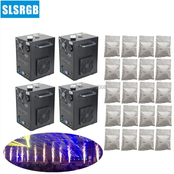 Goedkoop 4 Stuks 400W Koude Vonk Vuurwerk En 20 Zakken Poeder Remote Dmx Stage Sparkular Machine Voor Huwelijksviering party