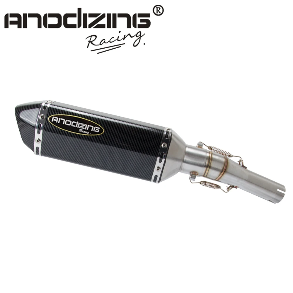 

Motorcycle Exhaust Contact Link Middle Pipe Connector Slip-On Full System For HONDA NC700 NC750