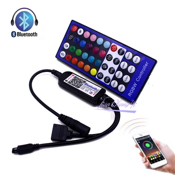 

Bluetooth RGBW LED Dimmer with 40key IR Remote controller Apply to Smartphone Android iOS 5-24V For 5050 RGBW RGBWW LED strip