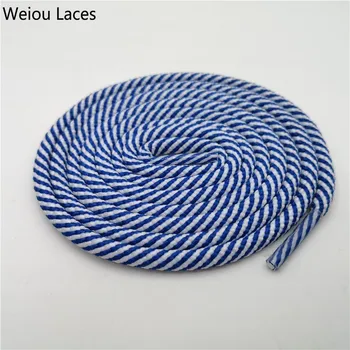 

Weiou New Polyester Promotional Shoelaces Trainers Laces Striped Gingham Round Outdoor Sports Shoestrings Skating Bootlaces