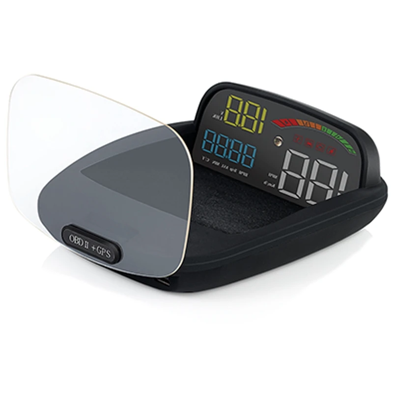 

C800 HUD Head-Up Display OBD2 Multi-Function Car GPS HUD Auto Speedometer OBD2 Fault Code Elimination Driving Computer Car Dia