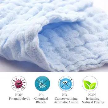

6 layers of washed gauze square towel gauze cotton handkerchief 30x30 small towel washable wipes