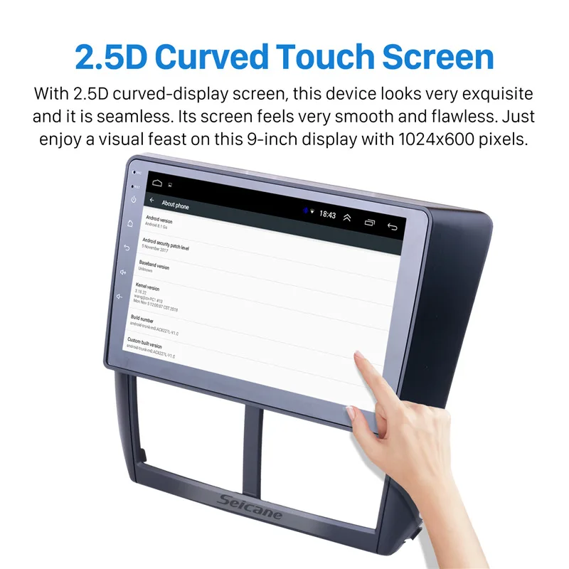 Seicane 9 pulgadas 2din Android 8,1 coche Radio para 2008 2009 2010 2011 2012 Subaru Forester GPS Unidad de cabezal de Audio reproductor Multimedia