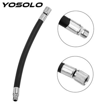 

YOSOLO Flexible Tube Tyre Valve Extension Auto Bike Motorbike Tyre Accessories Twin Wheel Truck Valve Adapter Rubber